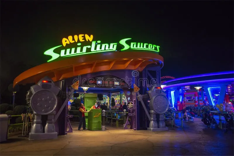 Alien Swirling Saucers