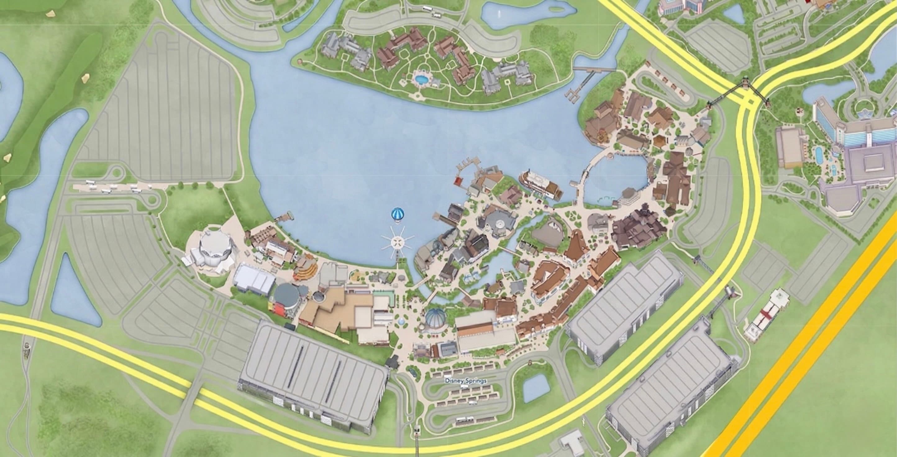 Disney Springs Parking Map